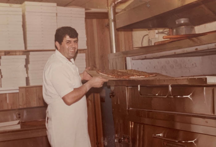 The Capri Pizzeria storefront around the time the Kalaydjian family purchased it in 1972.