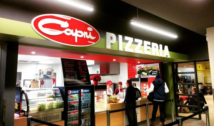 The Capri kiosk at St. Clair College, opened in 2016.